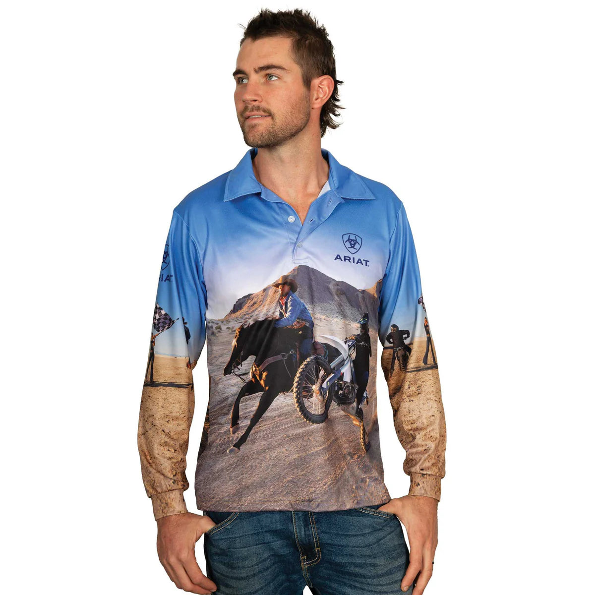 Ariat Adult Fishing Shirt - Lets Ride