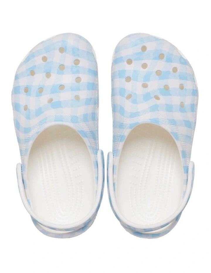 YOUTH CLASSIC CLOG - BLUE GINGHAM