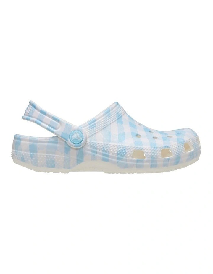 YOUTH CLASSIC CLOG - BLUE GINGHAM