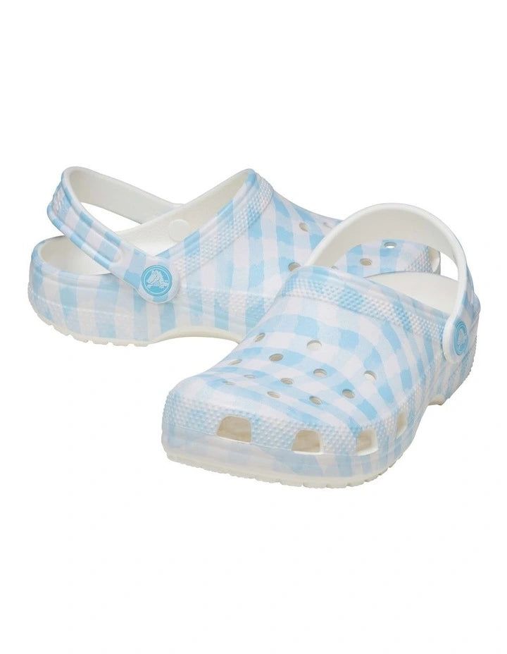YOUTH CLASSIC CLOG - BLUE GINGHAM