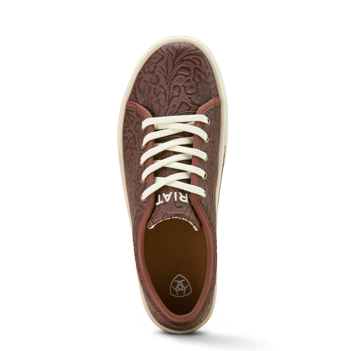 Skylar Shoe - Brown Floral Emboss