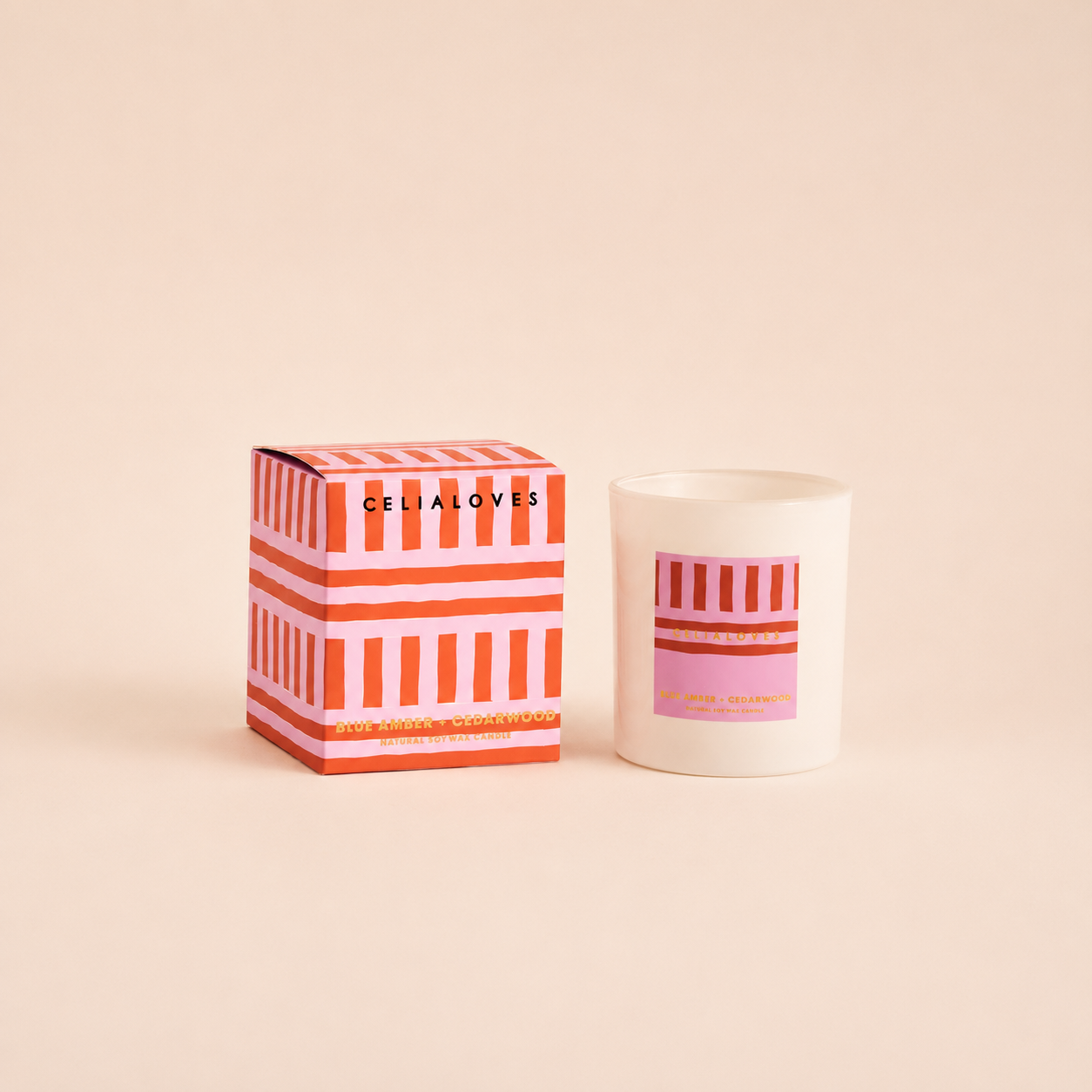 Blue Amber & Cedarwood - Candle