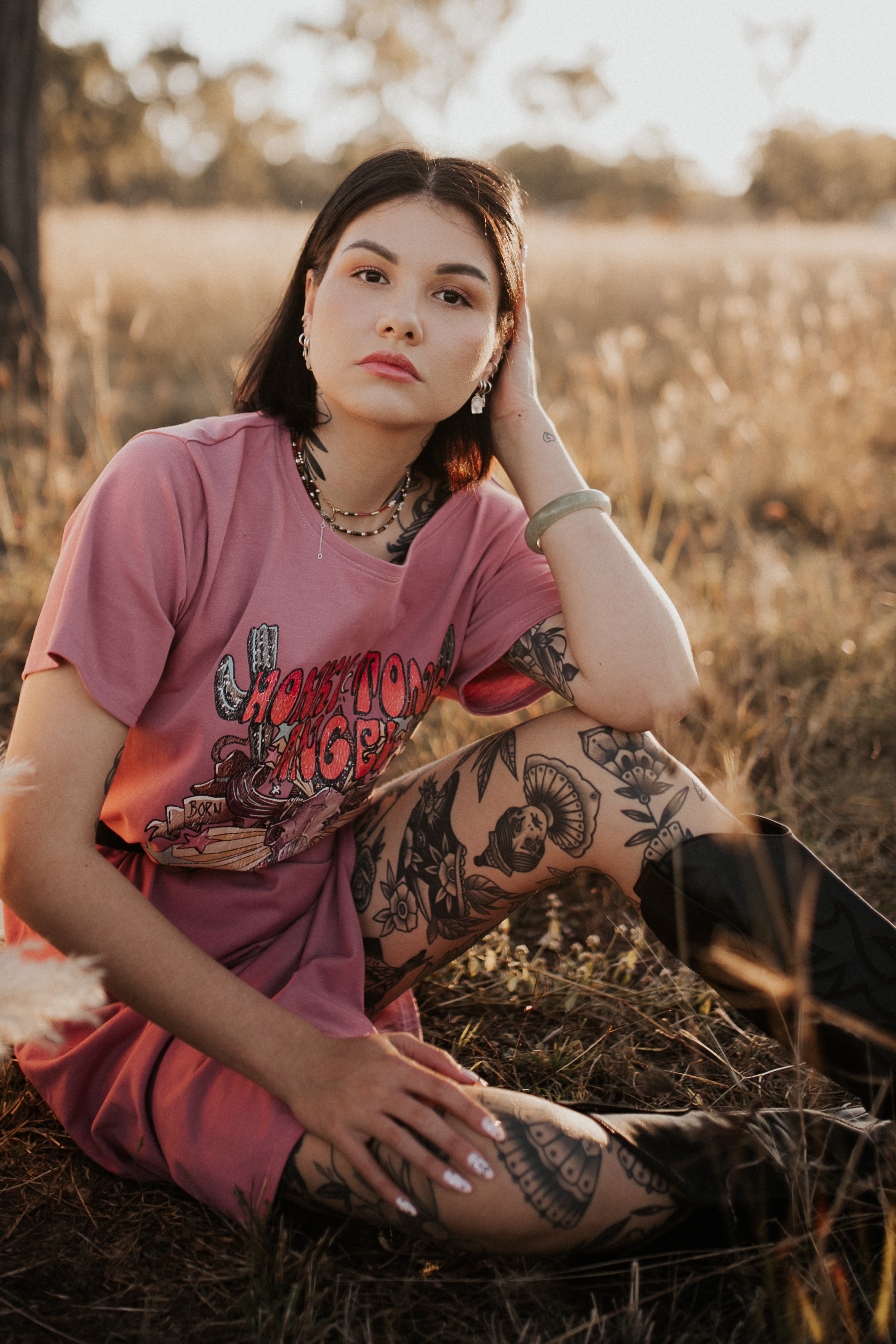 HONKY TONK ANGEL T-SHIRT DRESS