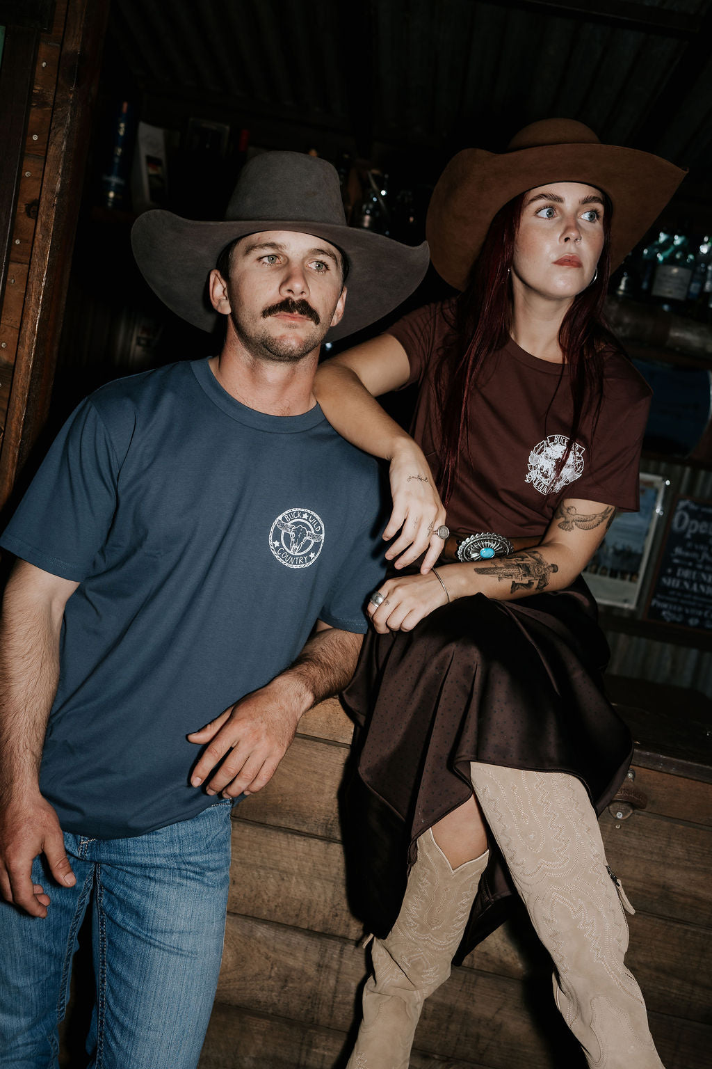 PETROL BLUE BUCKLE UP T-SHIRT