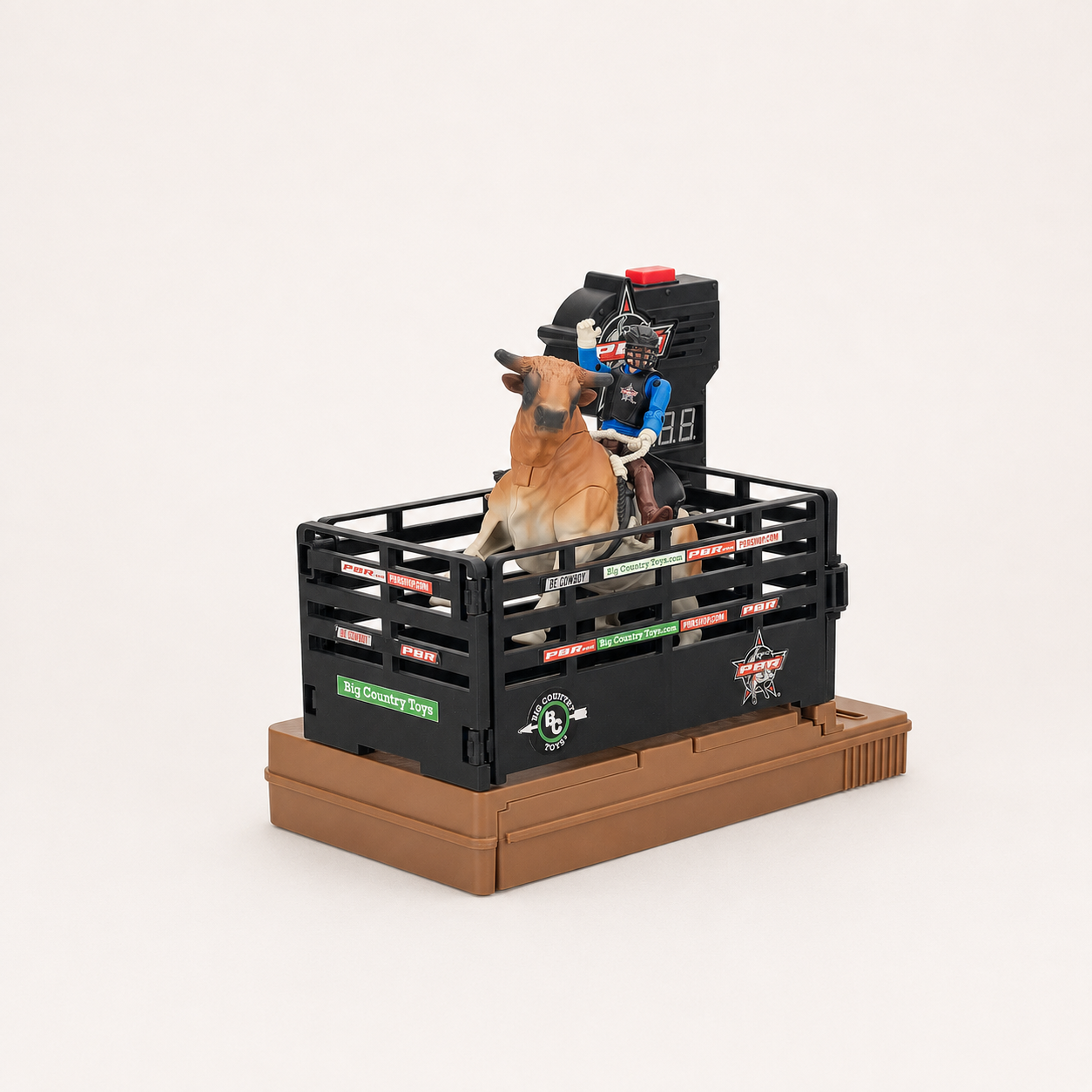 PBR BUCKING BULL AND RIDER