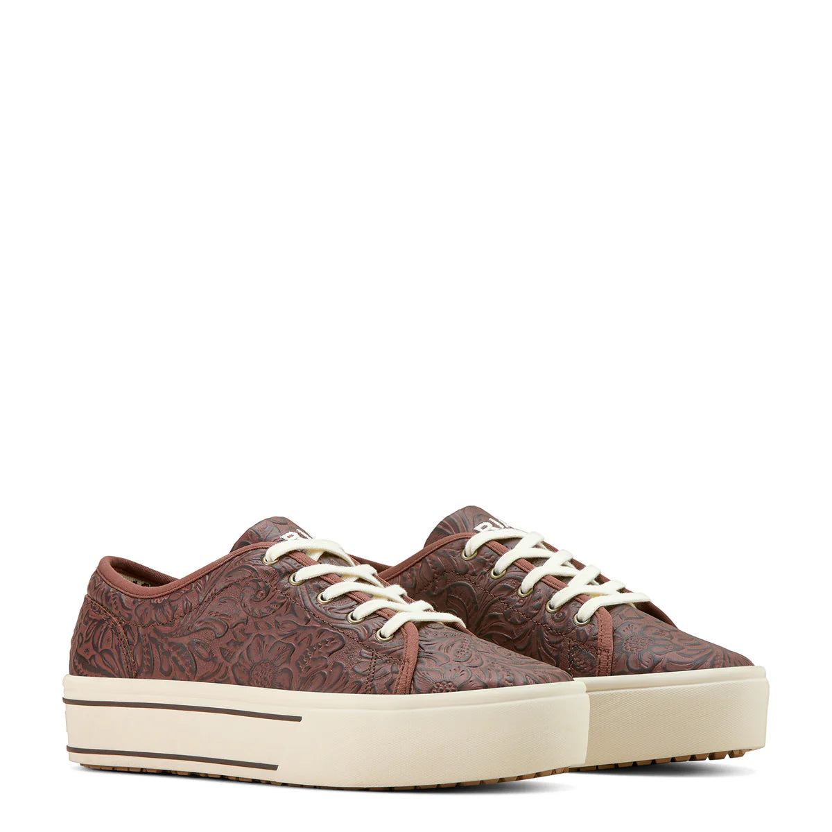 Skylar Shoe - Brown Floral Emboss