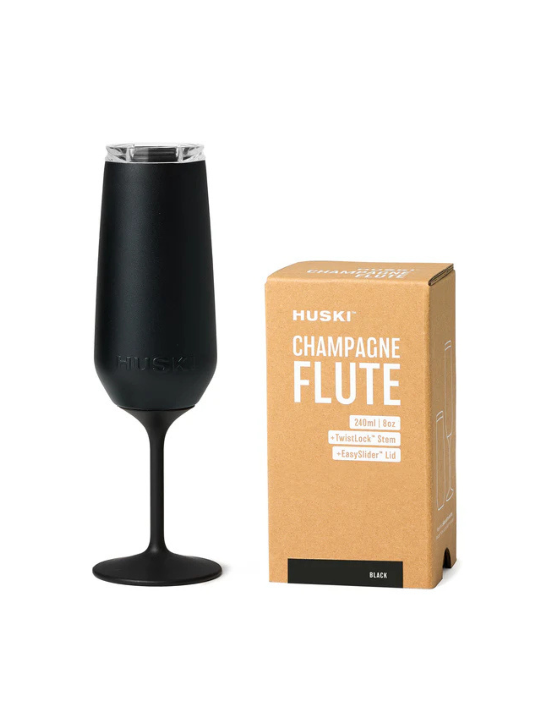 Huski Champagne Flute - Black