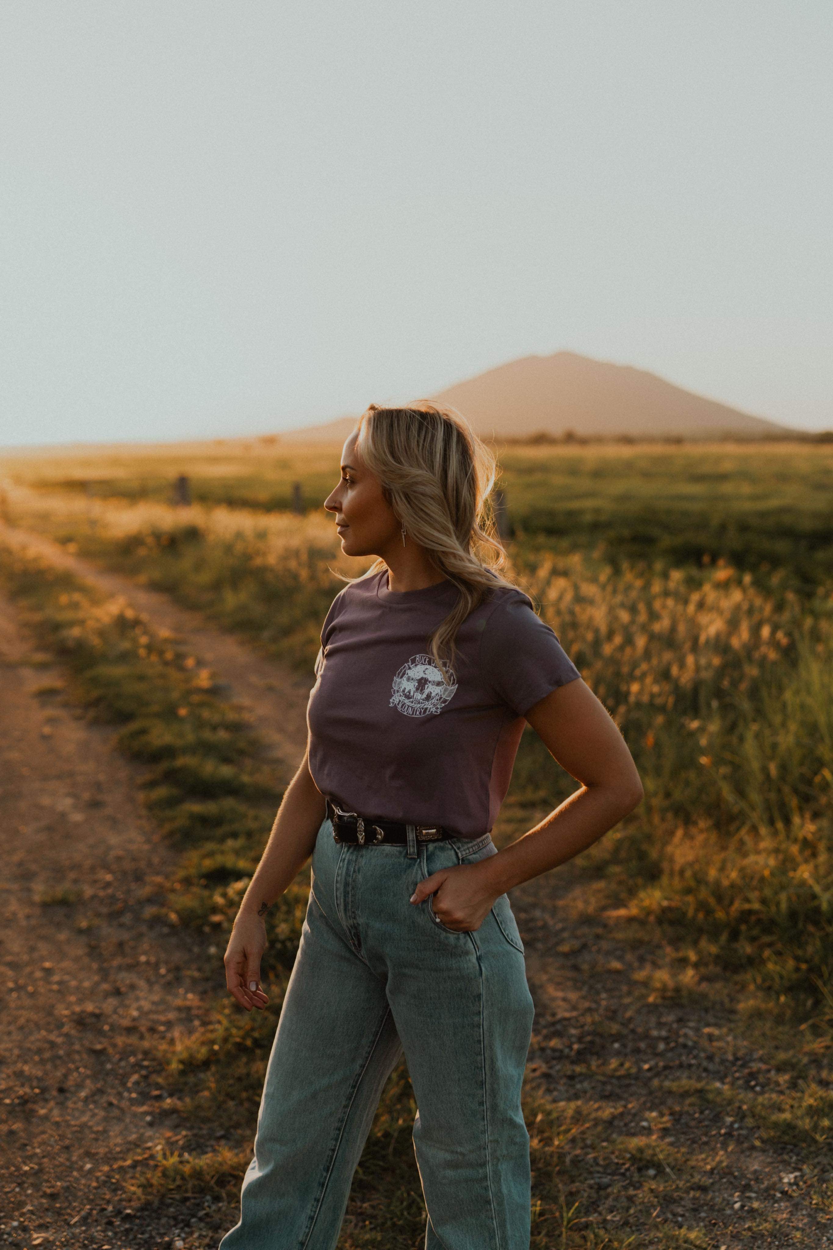 AMERICAN HONEY MAUVE T-SHIRT