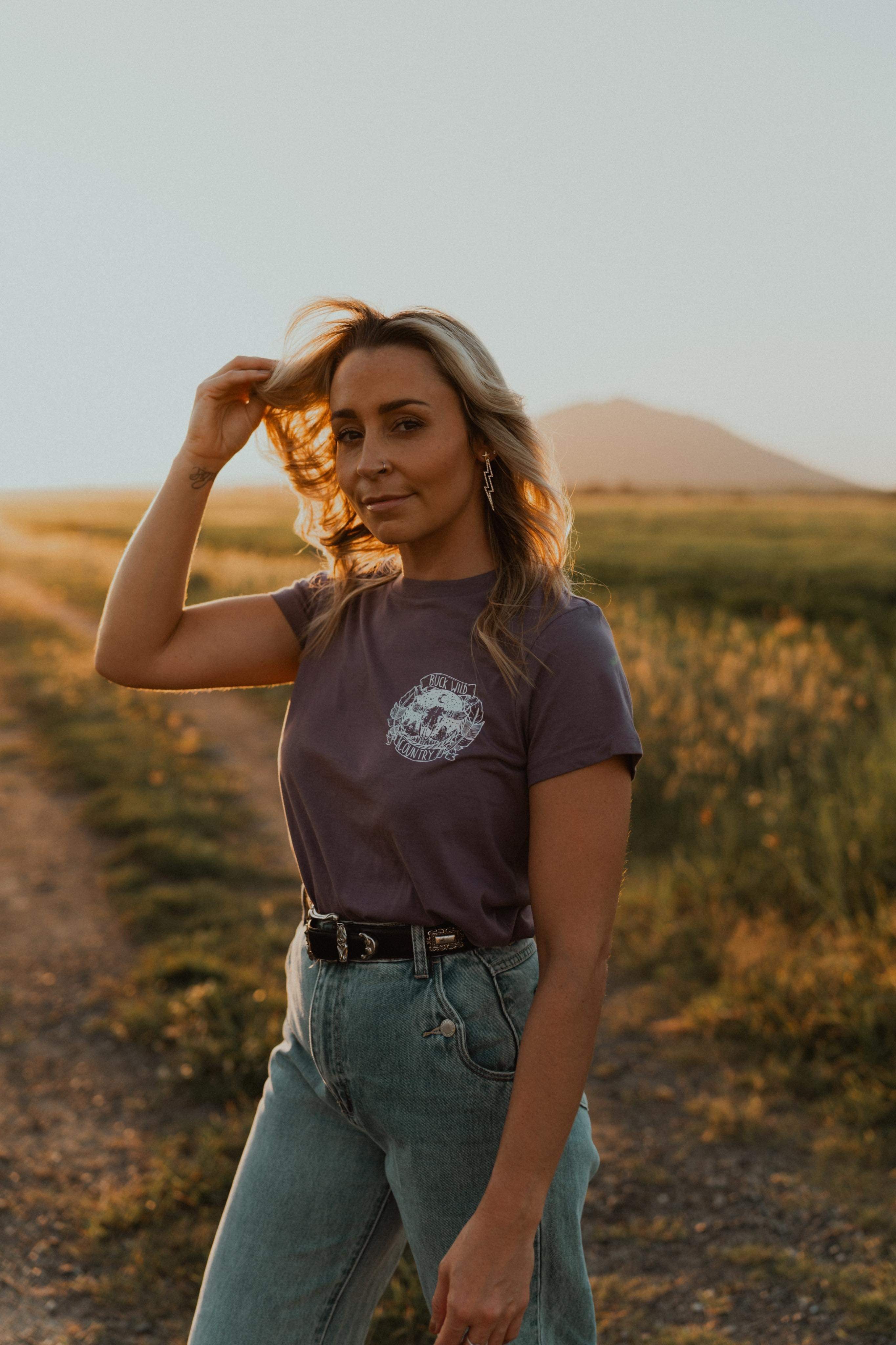 AMERICAN HONEY MAUVE T-SHIRT