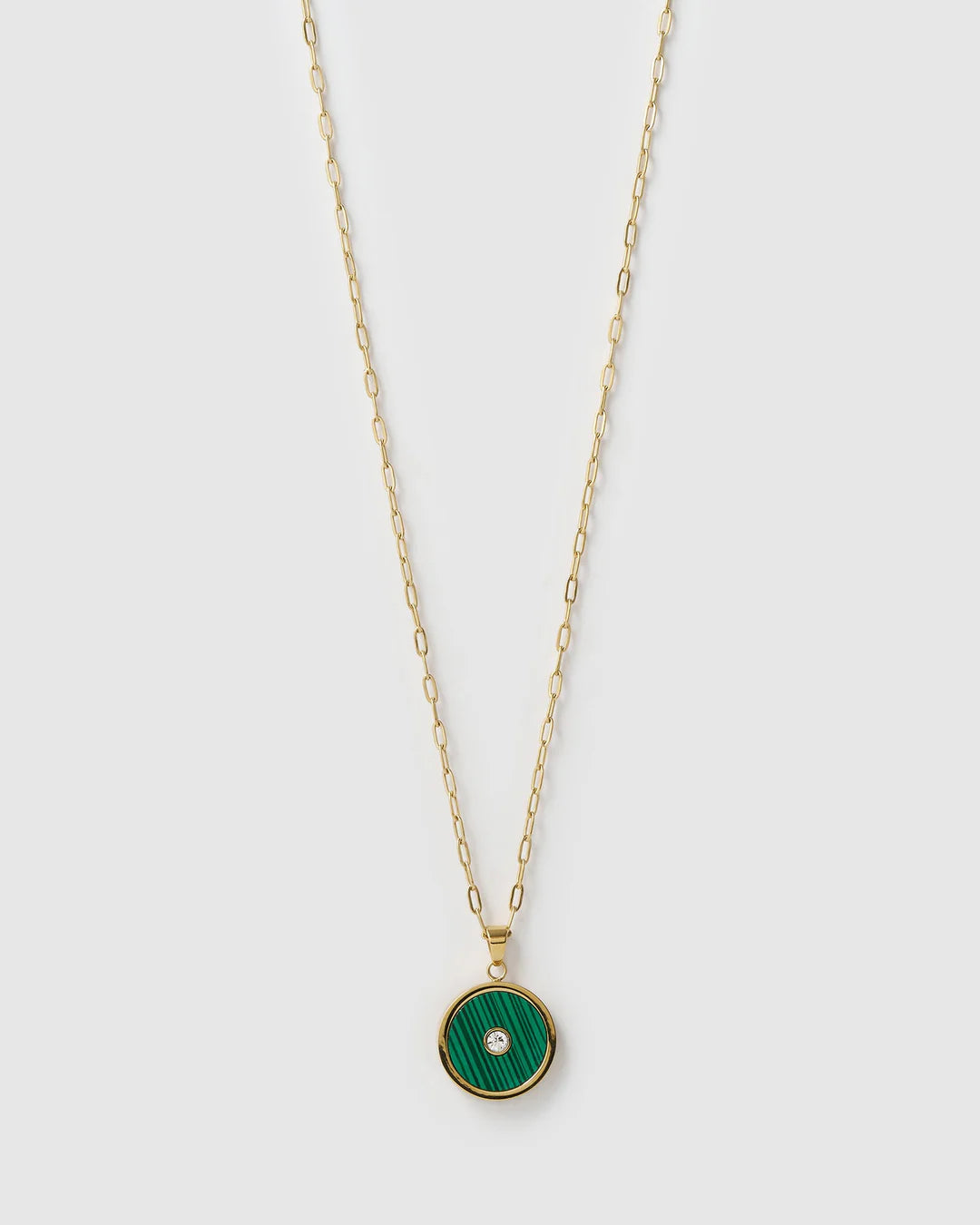 Koda Gold Necklace - Malachite