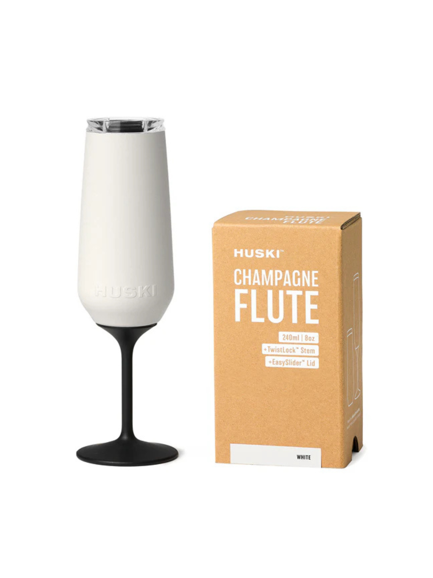 Huski Champagne Flute - White