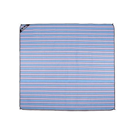 Picnic Mat Choc Blue Stripe