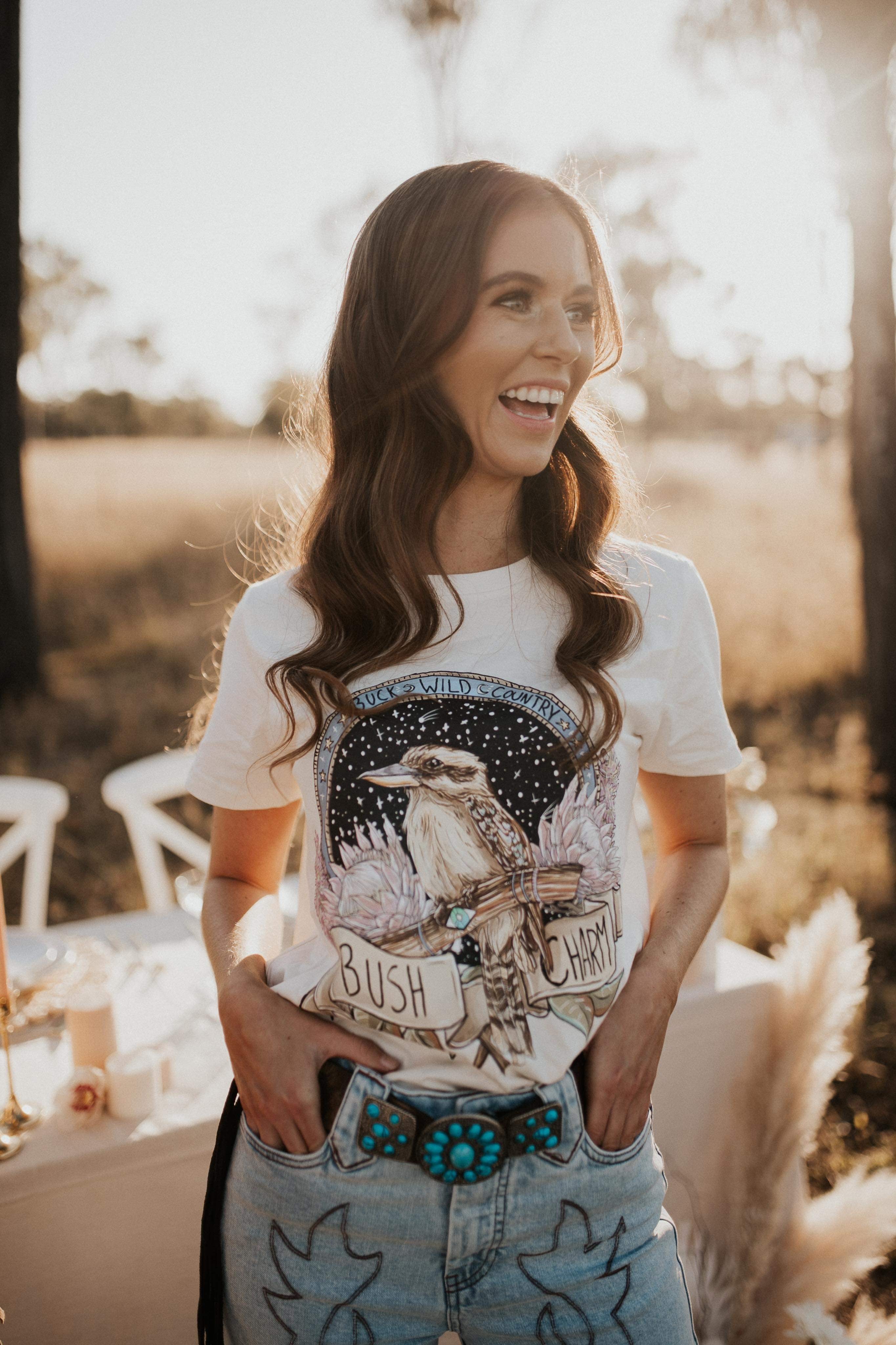 BUSH CHARM NATURAL WHITE T-SHIRT