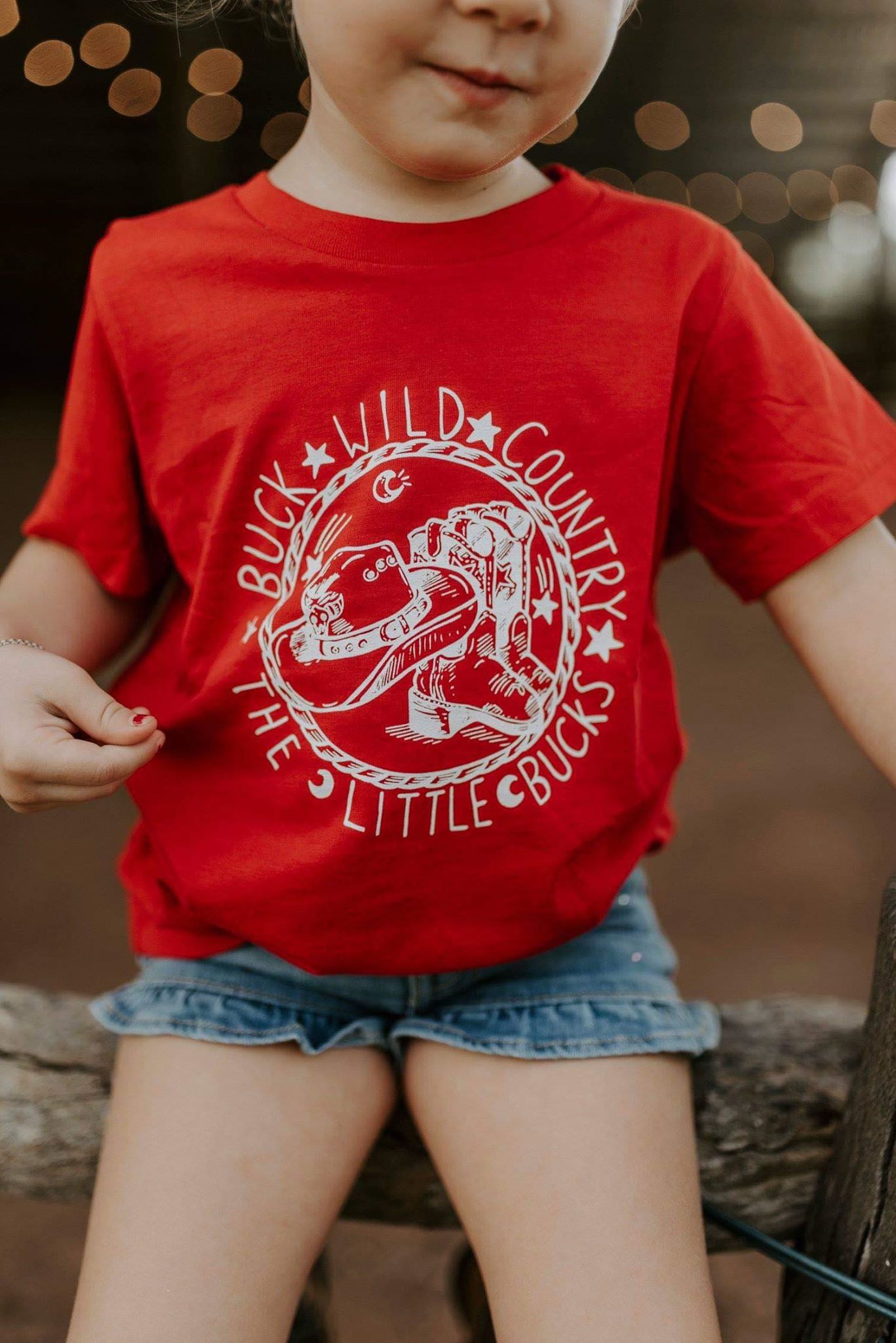 WANDERING LITTLE BUCK RED TEE