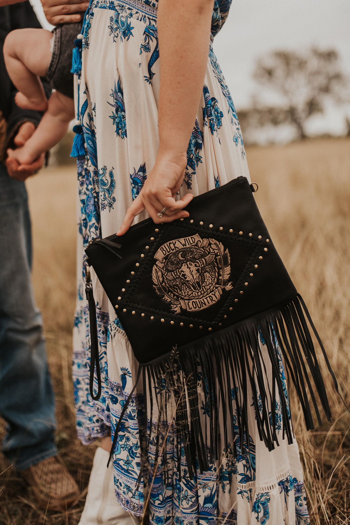 PRE-ORDER GYPSY SPIRIT TASSEL BAG BLACK