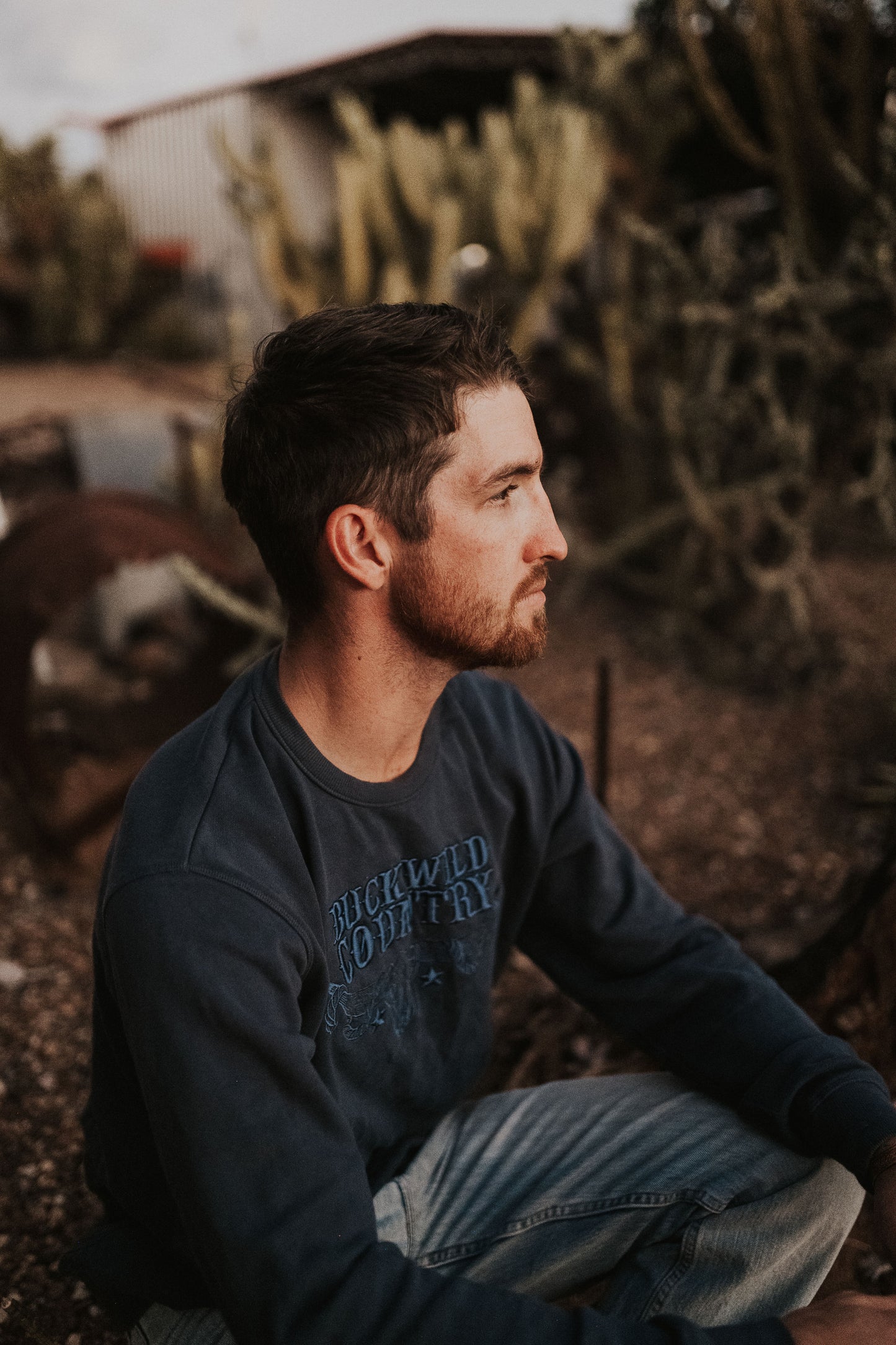 MIDNIGHT EMBER PETROL BLUE SWEATER