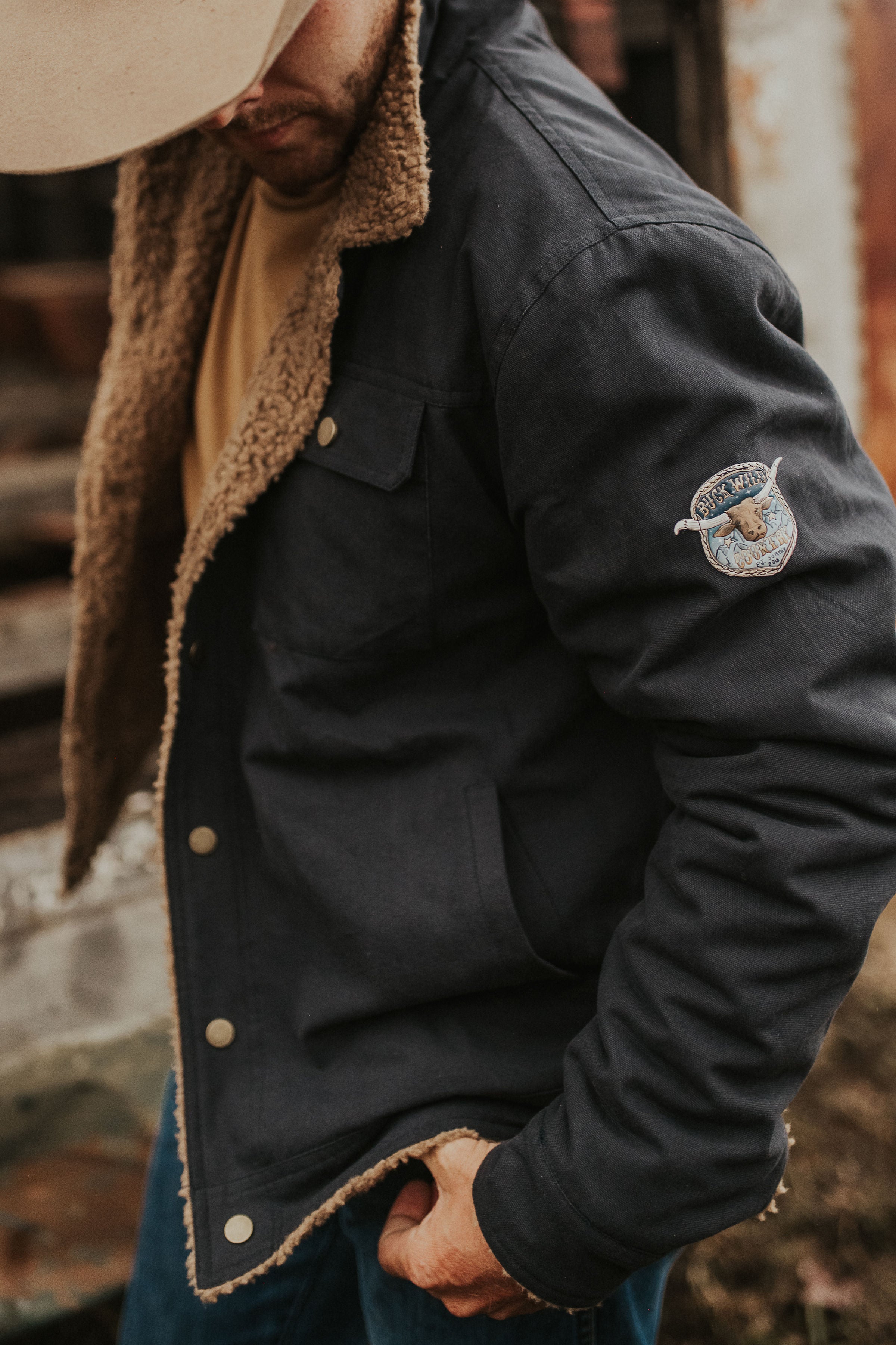 PRE-ORDER - SHOOTOUT CANVAS JACKET - NAVY