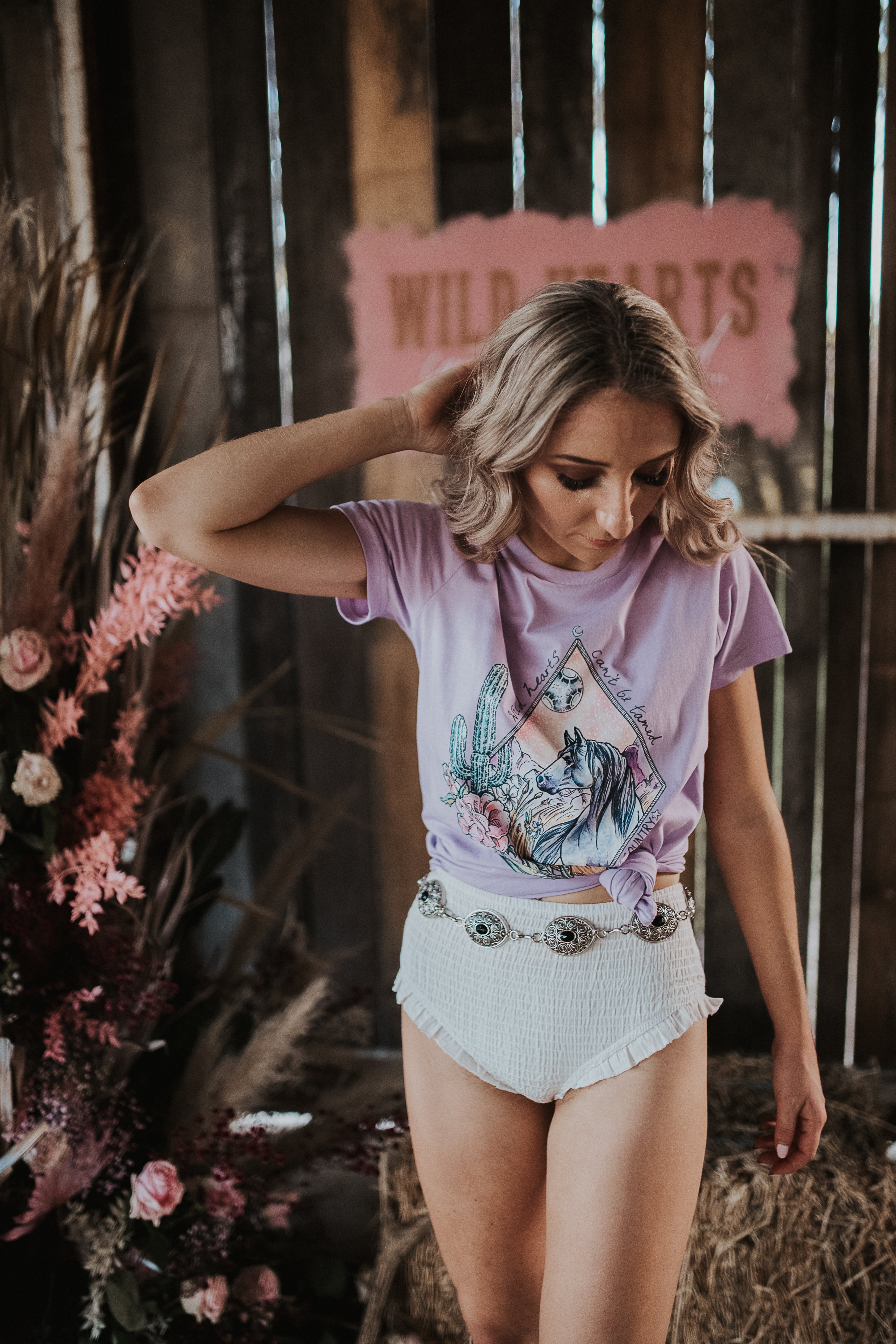 WILD HEARTS PURPLE T-SHIRT