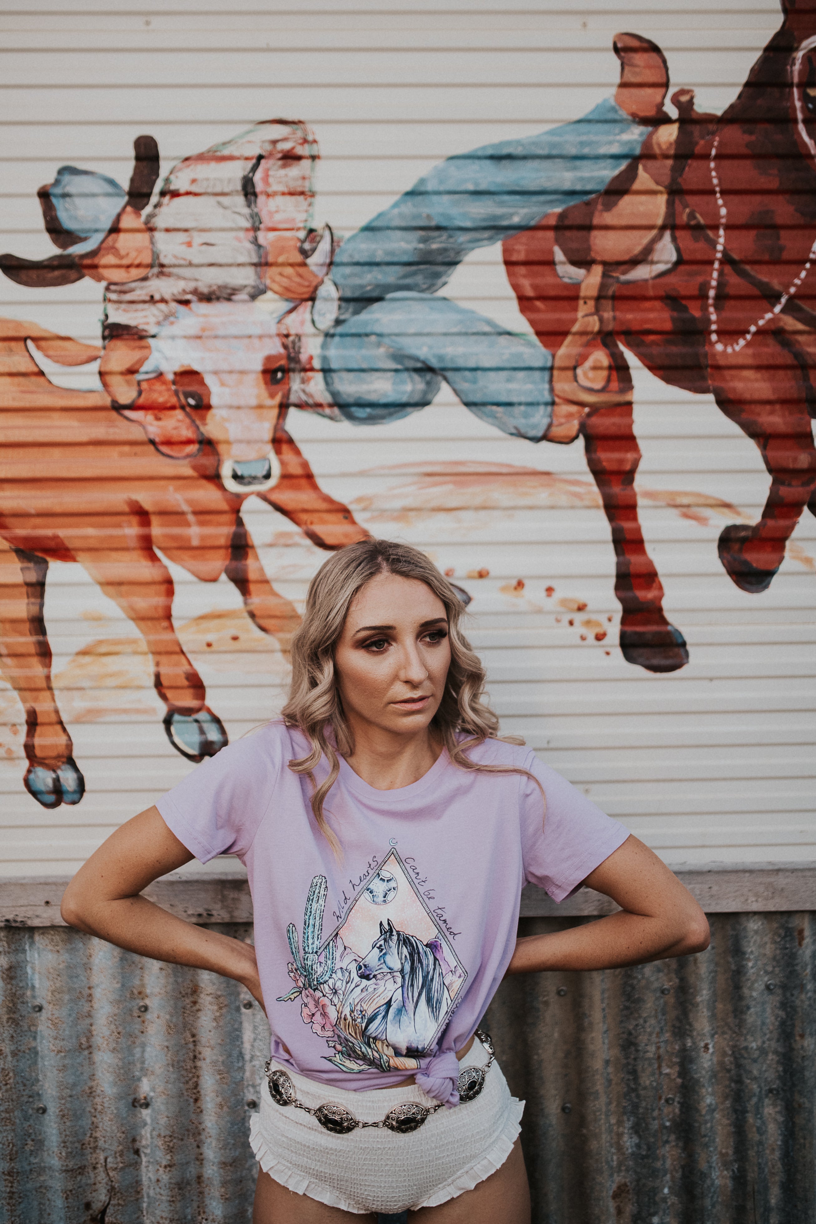 WILD HEARTS PURPLE T-SHIRT