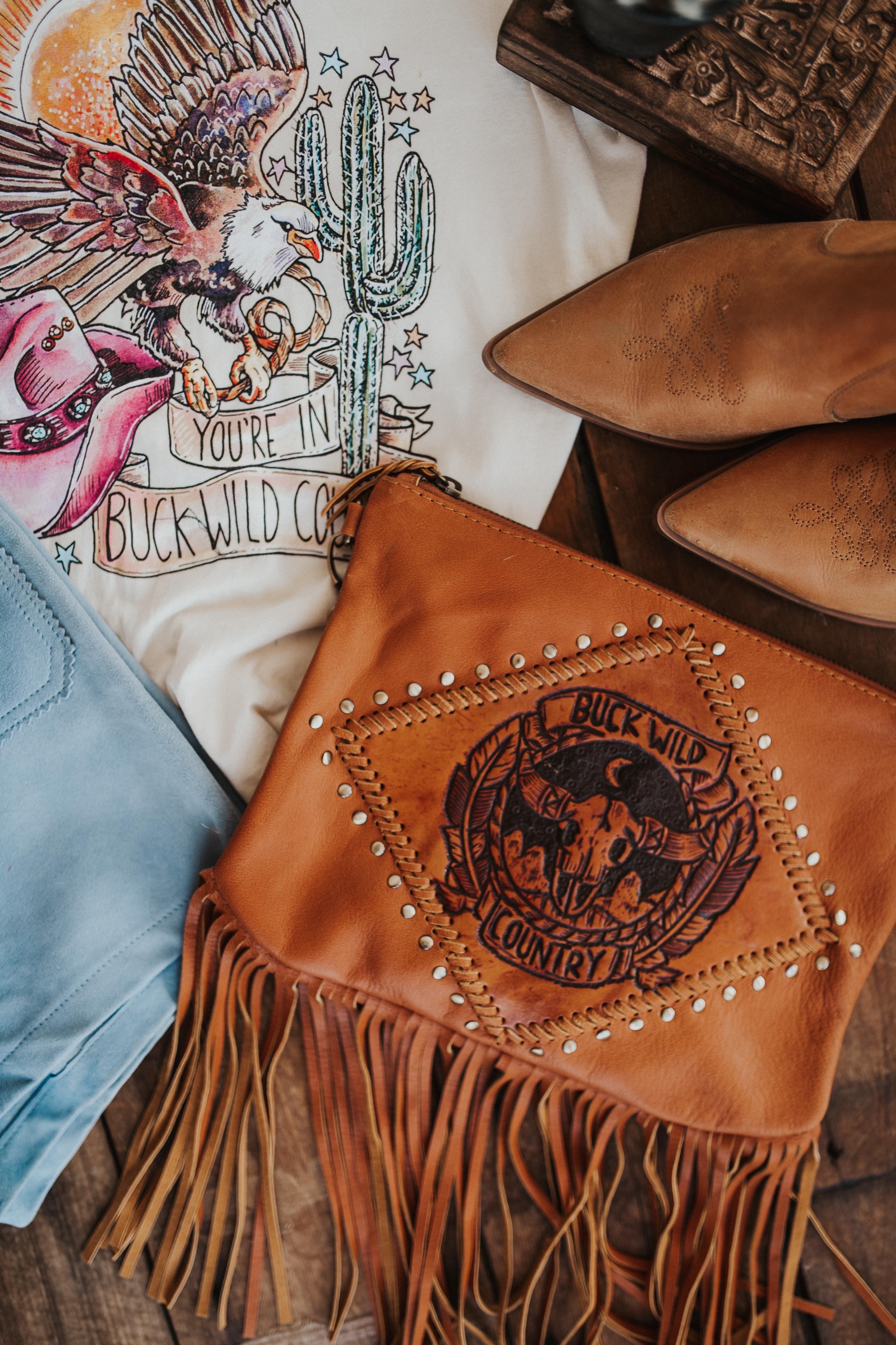 PRE-ORDER GYPSY SPIRIT TASSEL BAG TAN