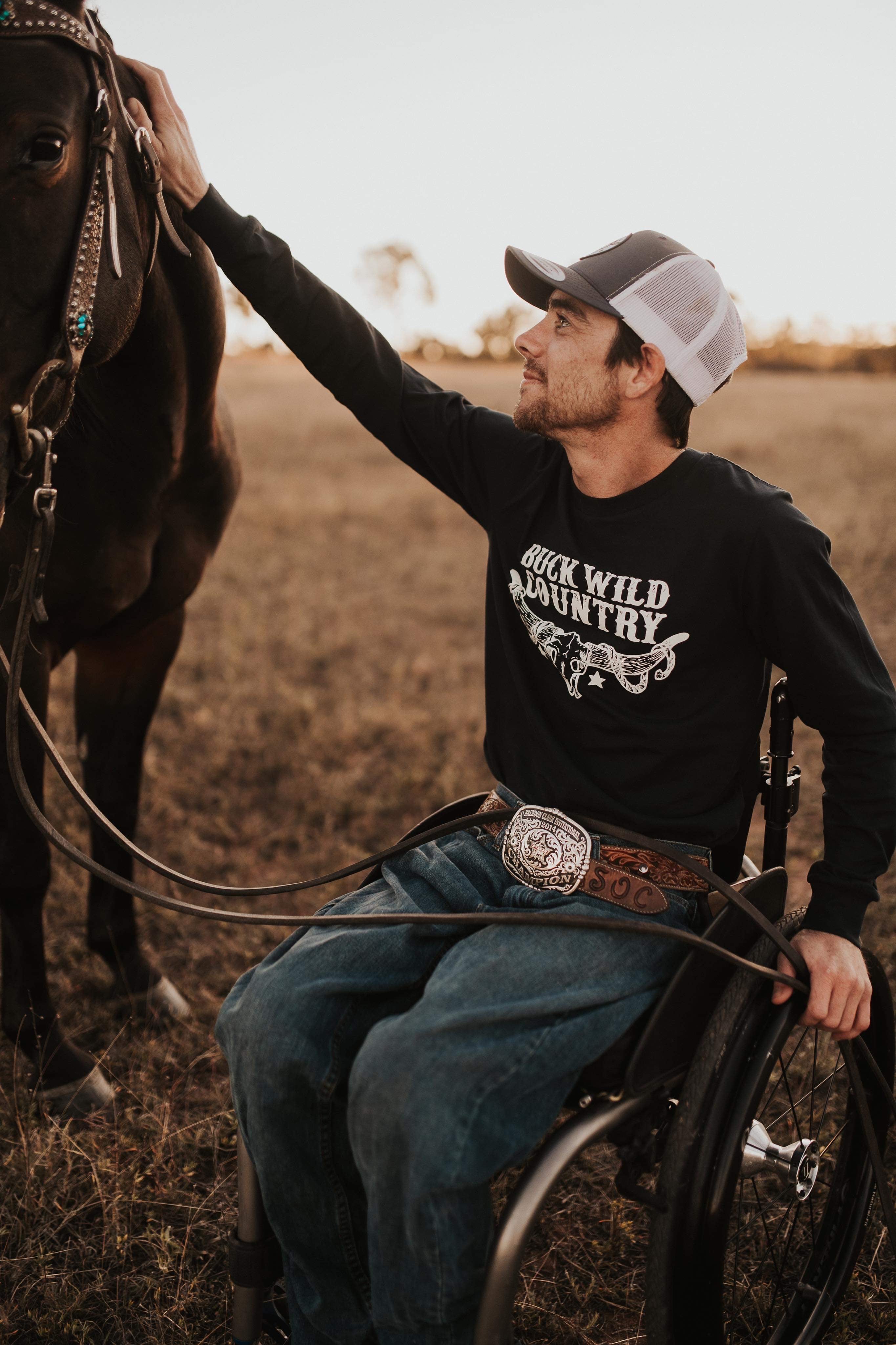 WILD EMBER NAVY LONG SLEEVE TEE