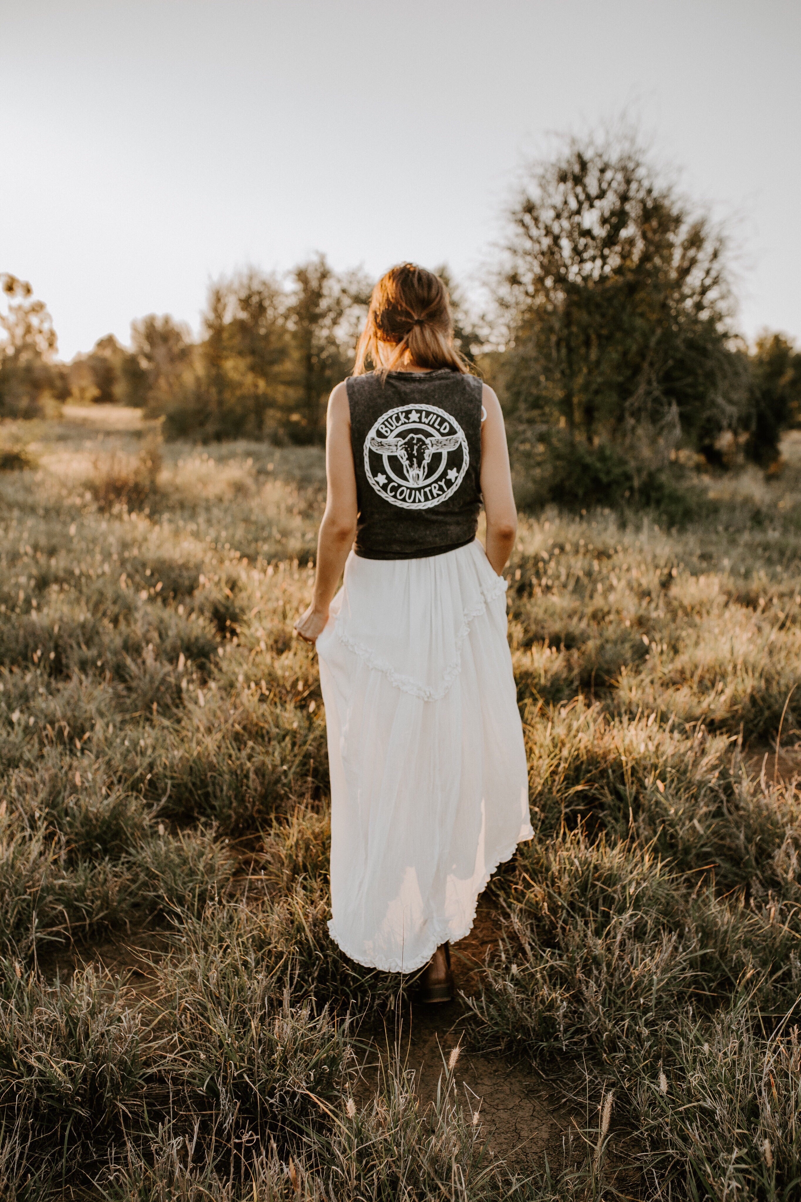 STONE WASH BLACK WILD ONES SINGLET