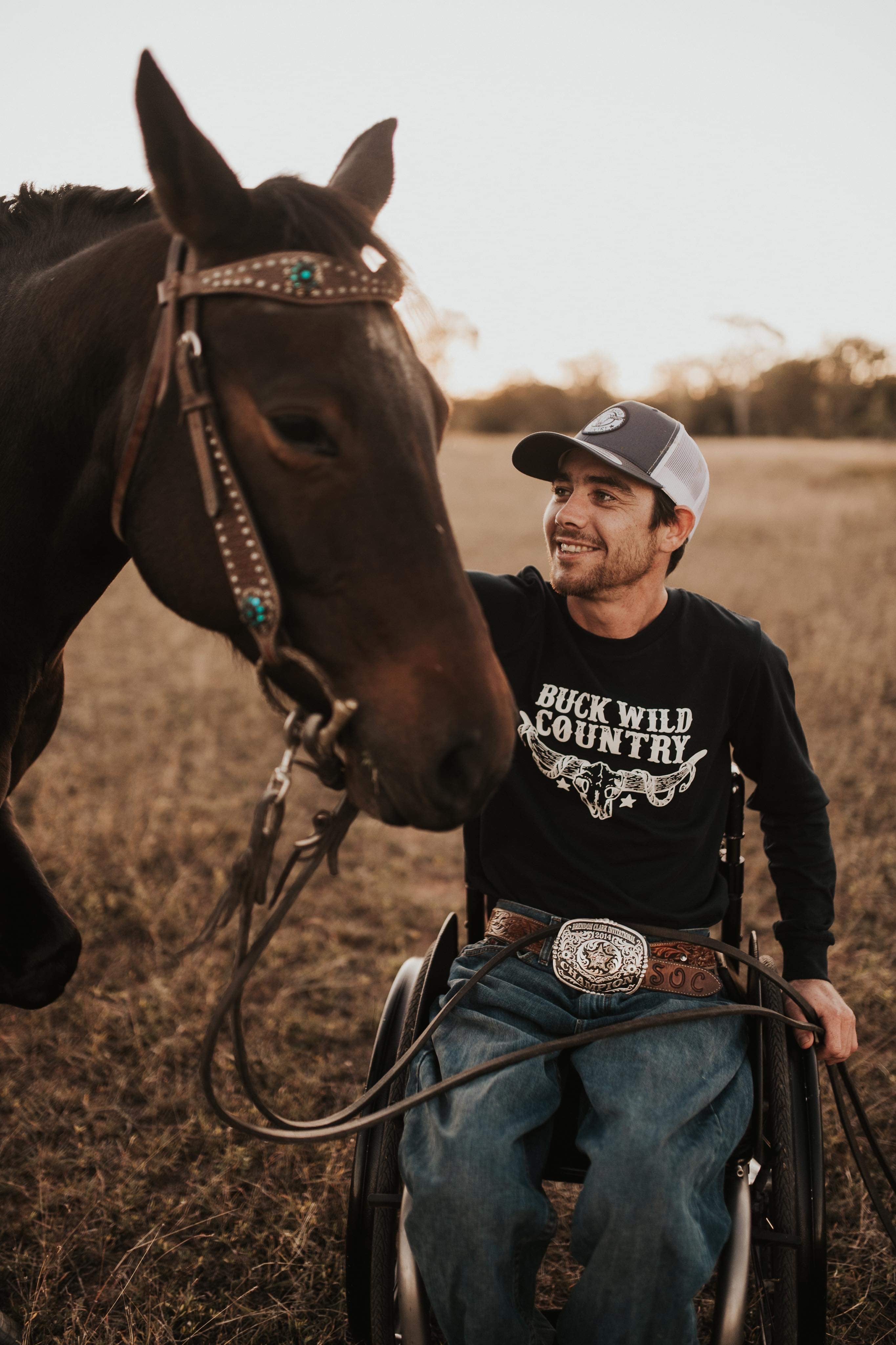 WILD EMBER NAVY LONG SLEEVE TEE