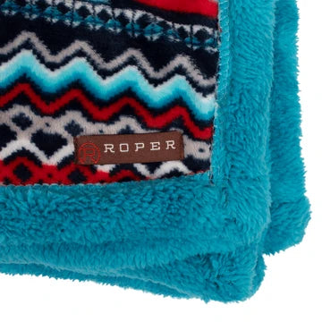 Roper Red Aztec Throw