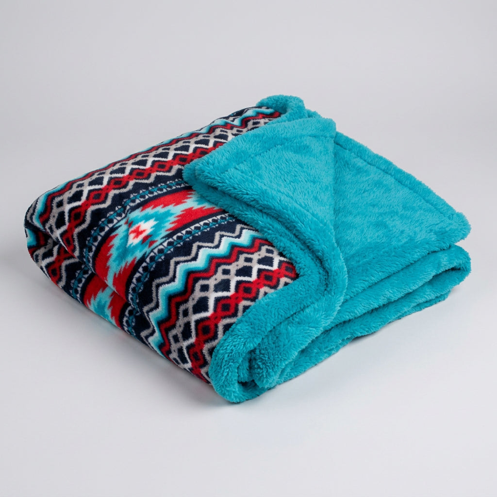 Roper Red Aztec Throw