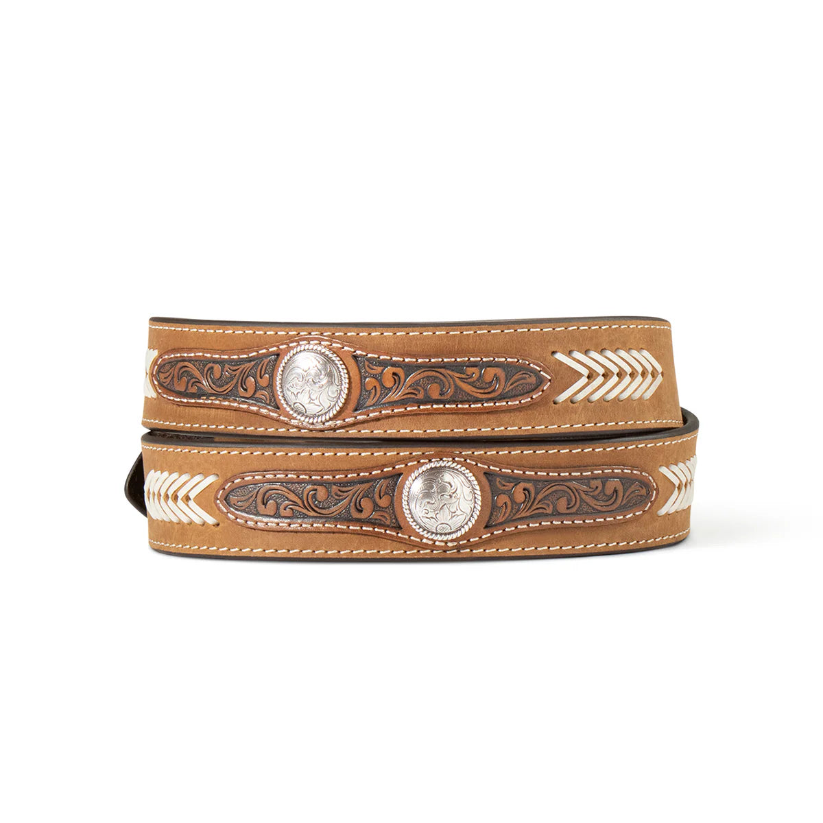Floral Tabs Conchos Lace Belt