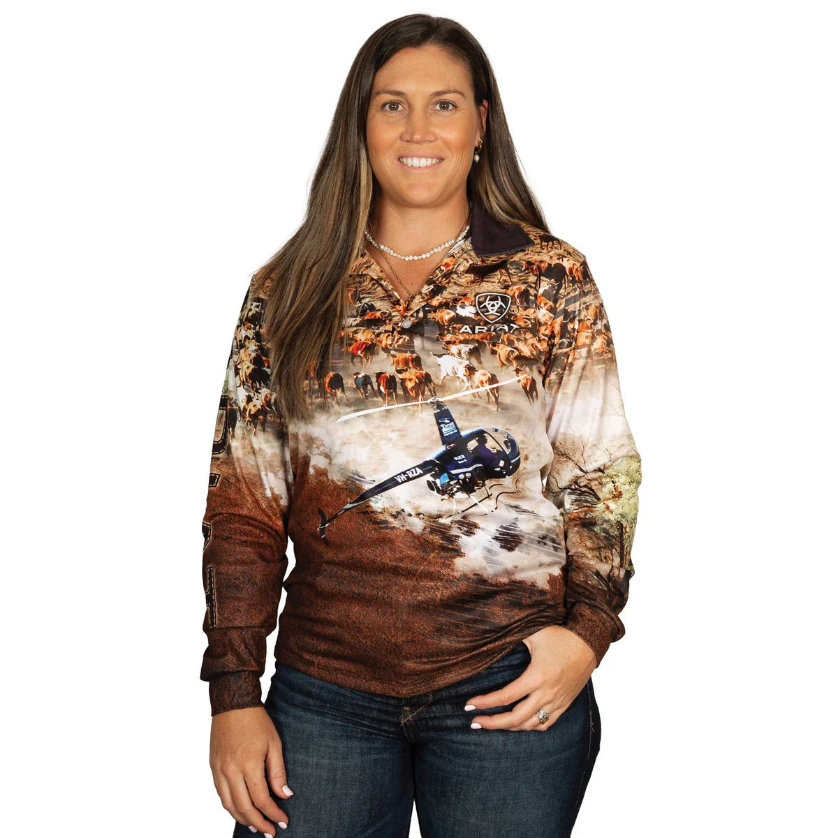 Ariat Adult Fishing Shirt - Helimustering