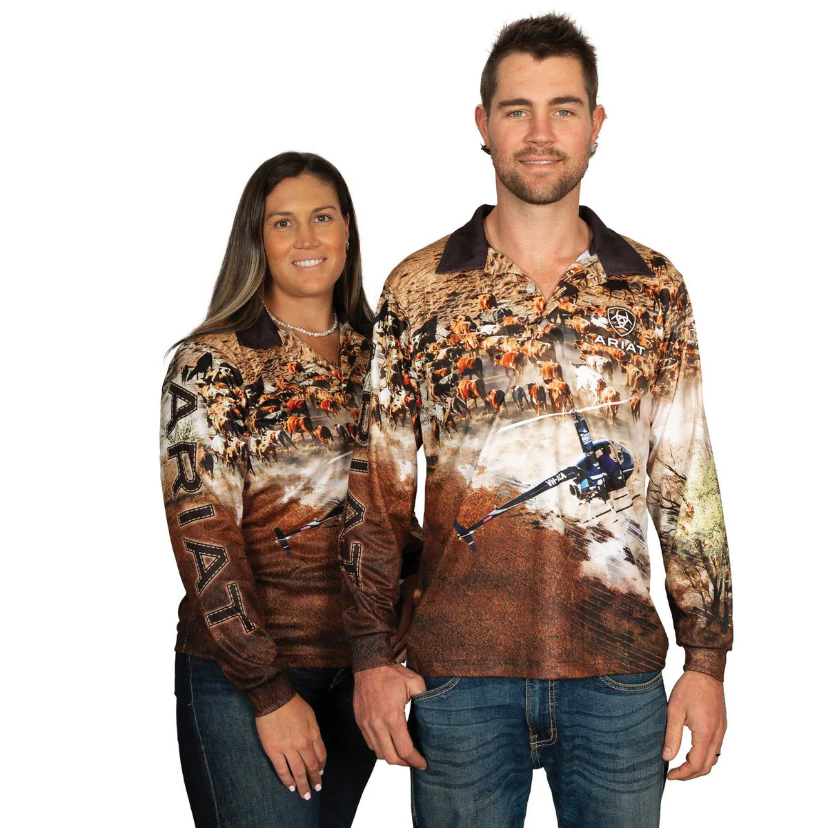 Ariat Adult Fishing Shirt - Helimustering