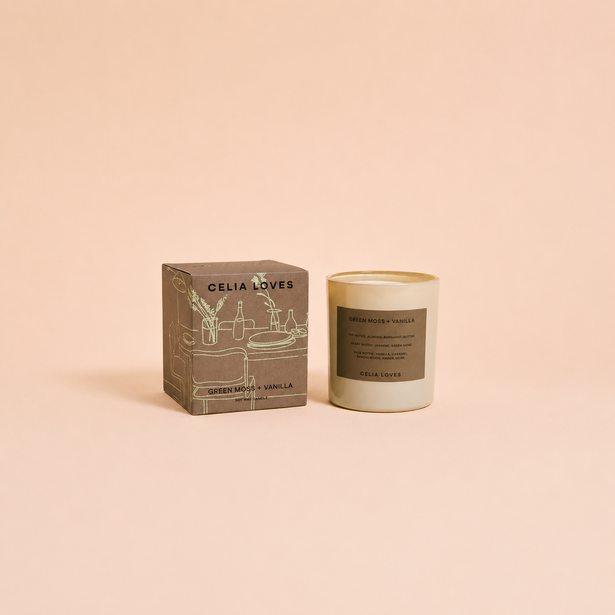 Green Moss & Vanilla 395gms