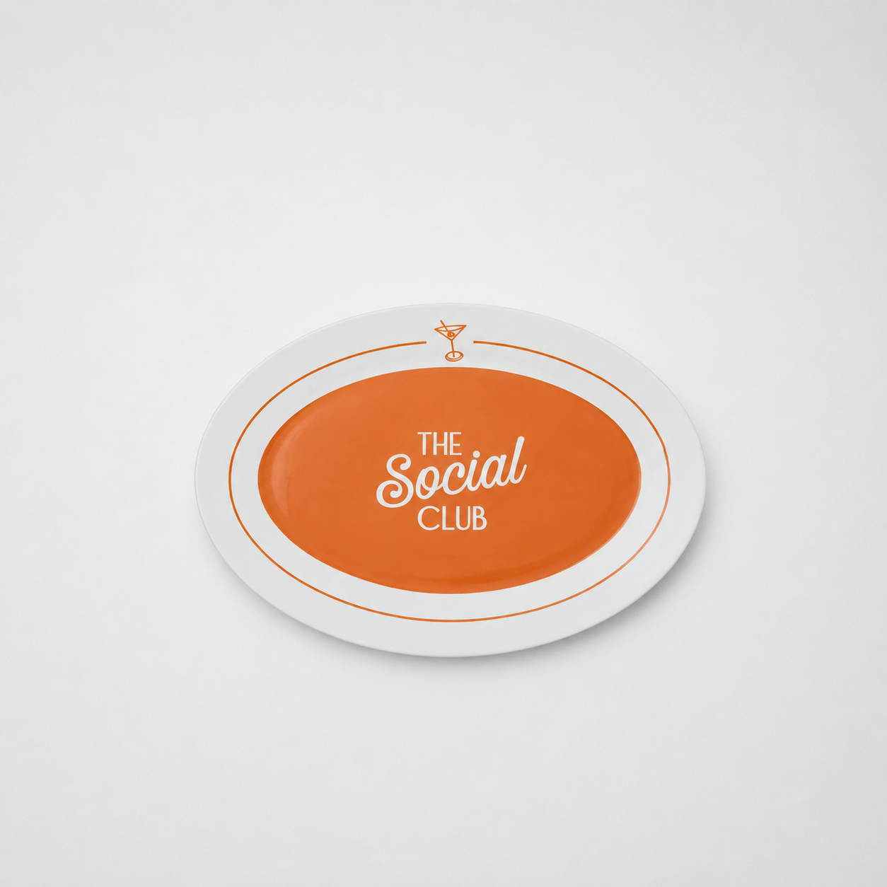 Social Ceramic Oval Platter 36 x 24cm