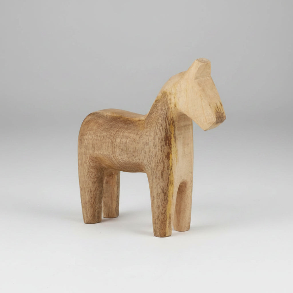 Rancho Wood Horse Sculpture 20 x 4 x 20cm