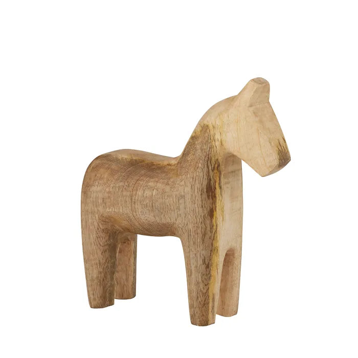 Rancho Wood Horse Sculpture 20 x 4 x 20cm