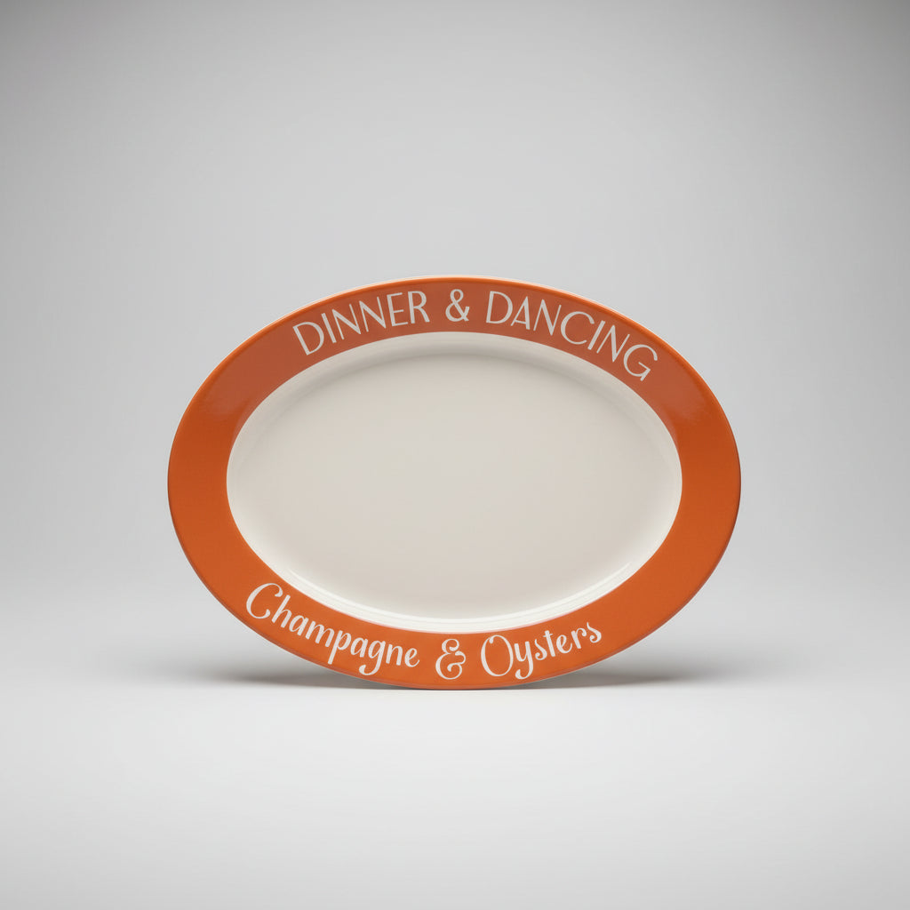 Social Ceramic Oval Platter 45.5 x 33cm