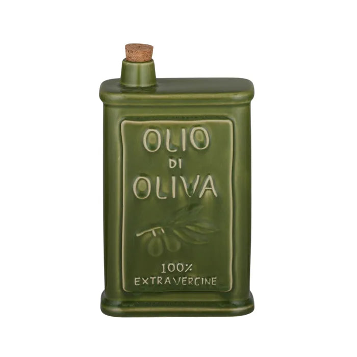 Olio Ceramic Oil Bottle 12 x 6 x 22cm Green