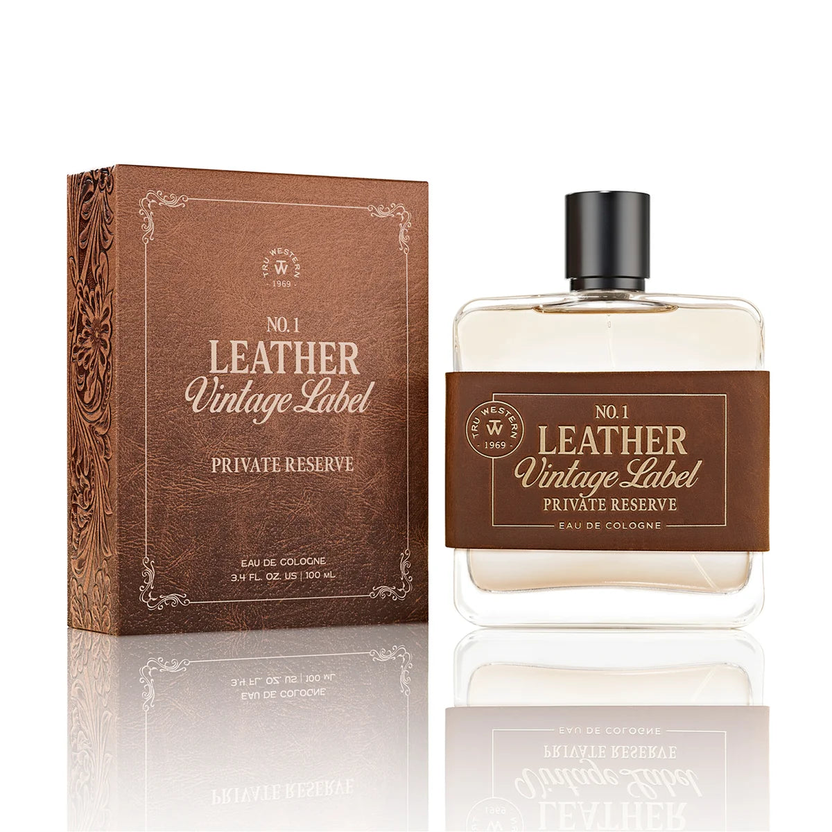 No. 1 Leather Vintage Label Cologne