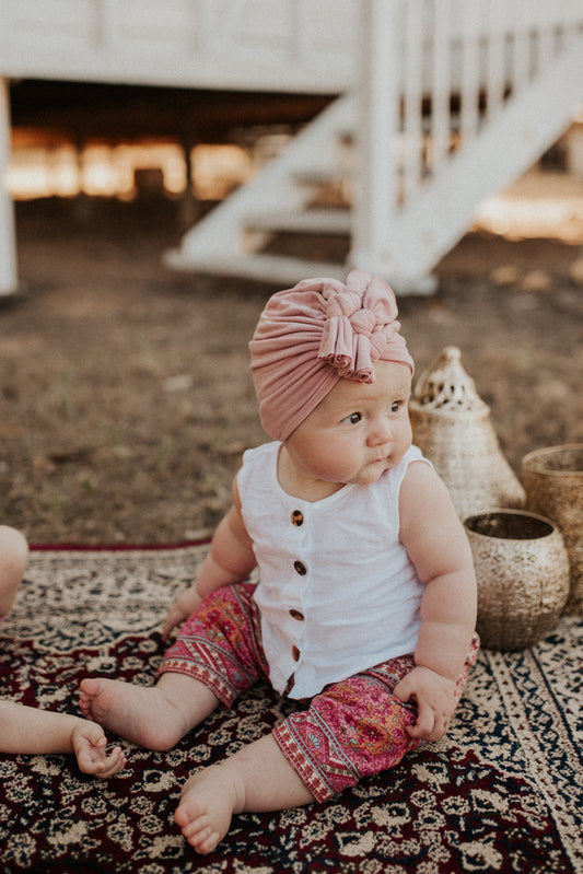 BABY TRAVELING HIPPIE SUNSET SKY PANTS