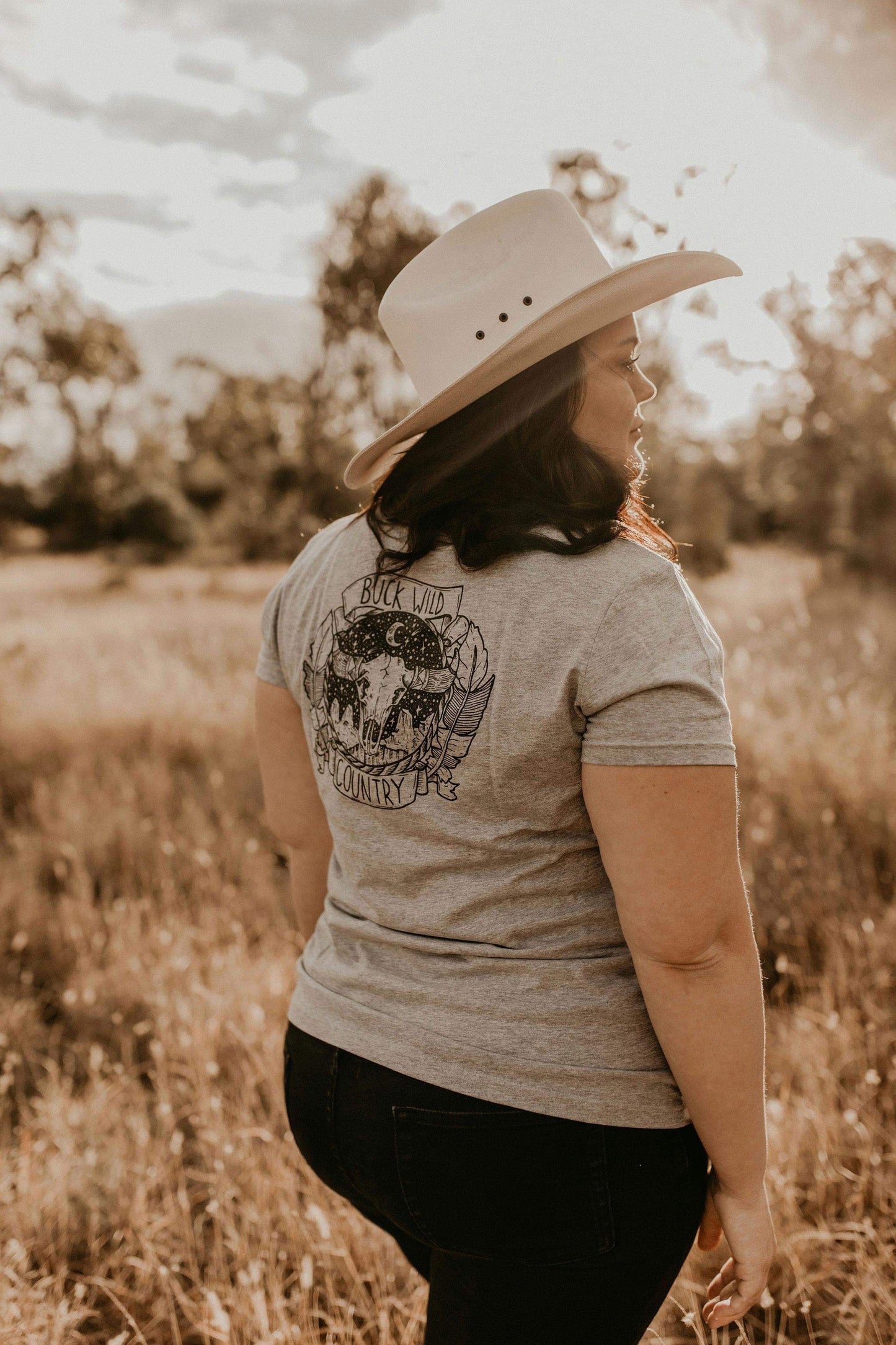 AMERICAN HONEY GREY T-SHIRT